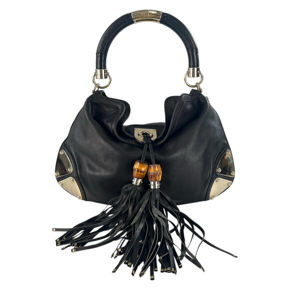 Gucci Indy Bamboo Tassel Bag - Picture 1 of 9